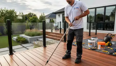 Professional deck staining and wood protection in Bradenton FL by expert house painters