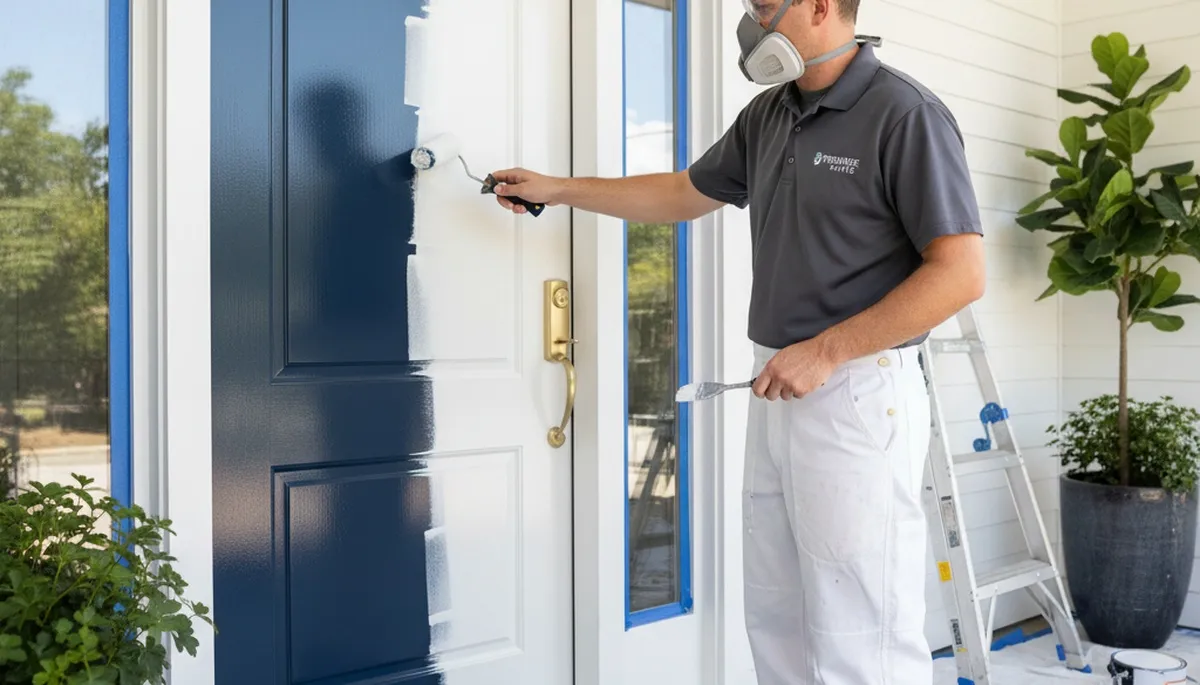 Professional door painting and refinishing in Bradenton, FL with durable coastal finishes