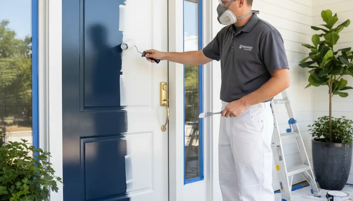 Professional door painting and refinishing in Bradenton, FL with durable coastal finishes