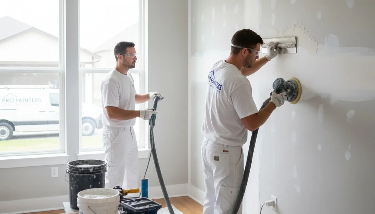 Professional drywall repair and wall restoration in Bradenton, FL home by expert painters