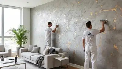 Faux painting specialists creating custom decorative wall finishes in Bradenton, FL homes