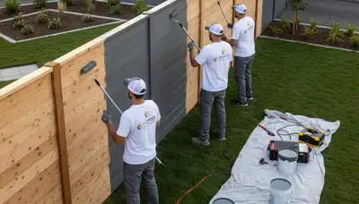 Professional fence painting in Bradenton FL with weather-resistant exterior finishes
