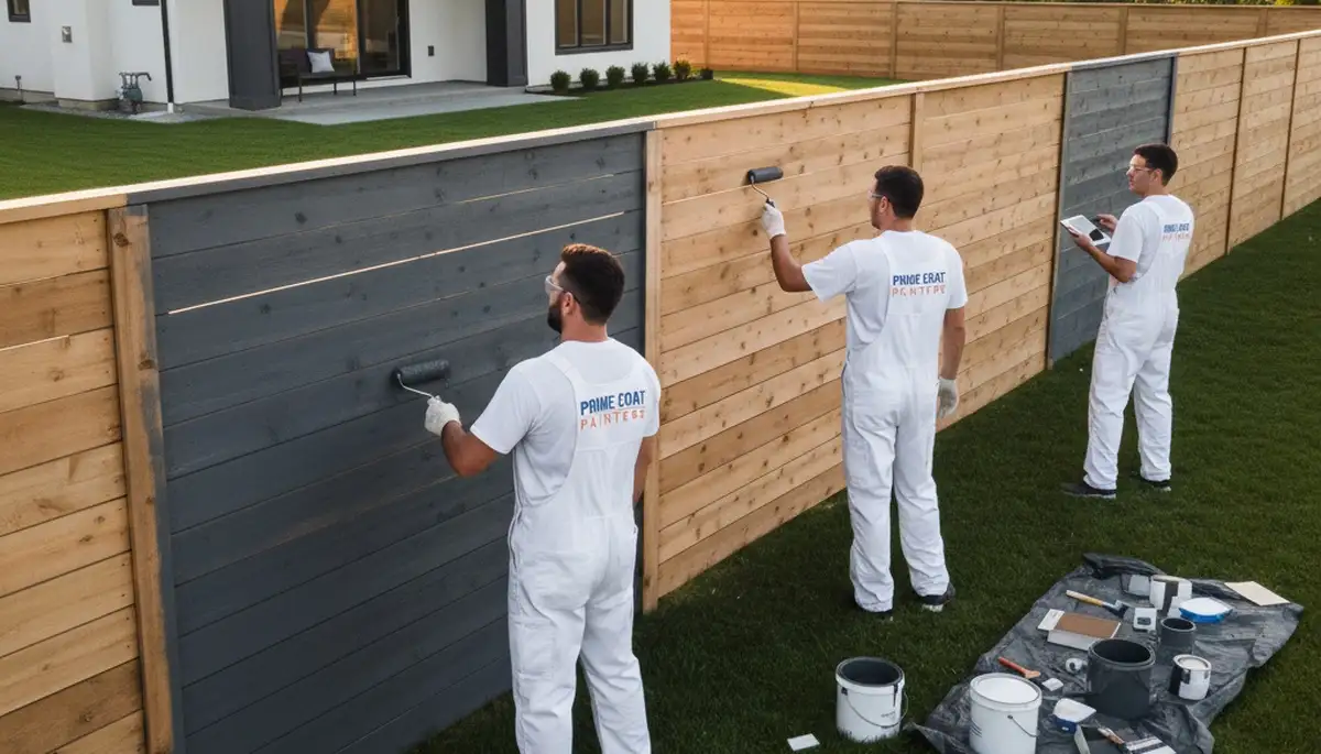 Professional fence painting in Bradenton, FL with weather-resistant exterior finishes