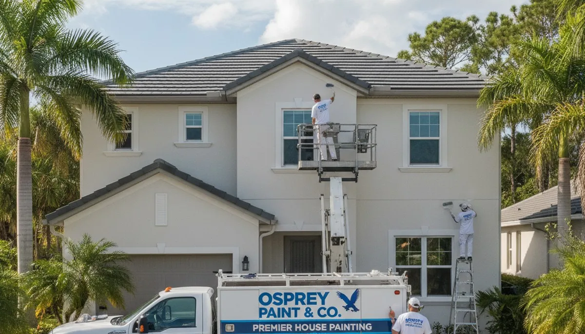 House painter in Bradenton, FL providing professional residential painting services