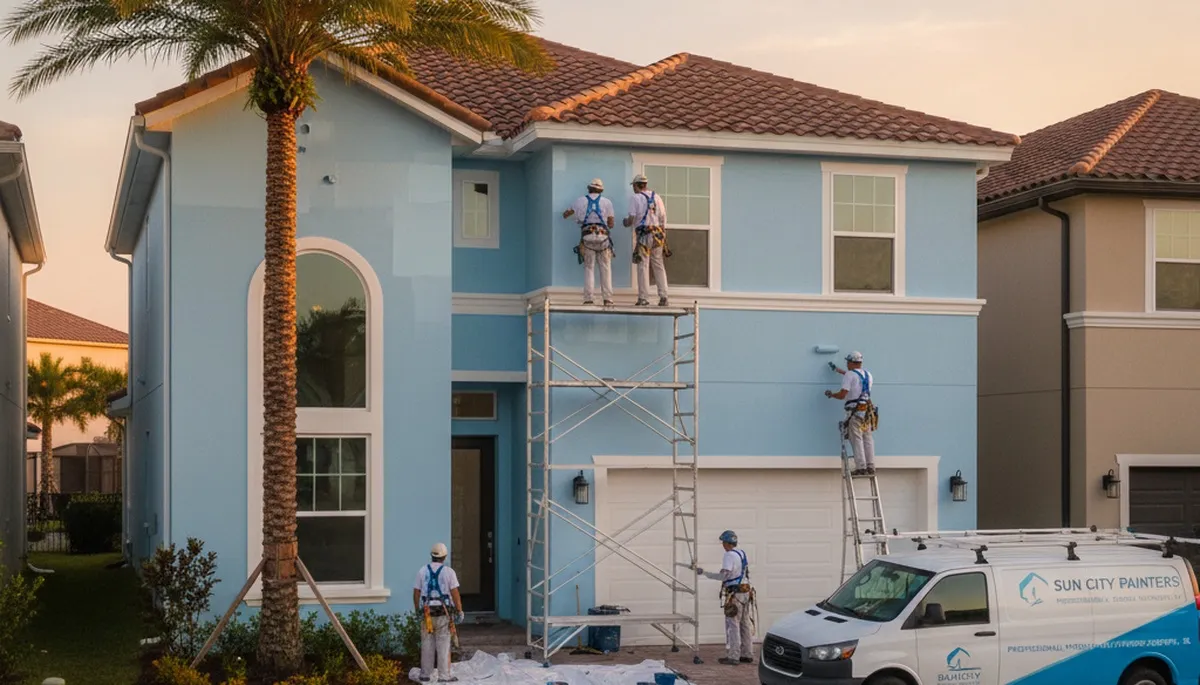 House painter in Bradenton, FL providing professional residential painting services