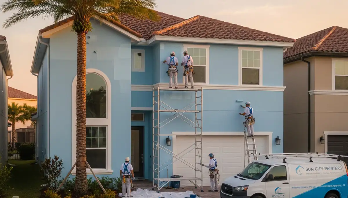 House painter in Bradenton, FL providing professional residential painting services