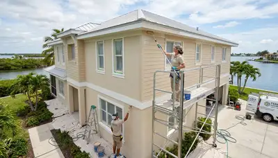 Professional house painters enhancing home exterior in Bradenton, FL