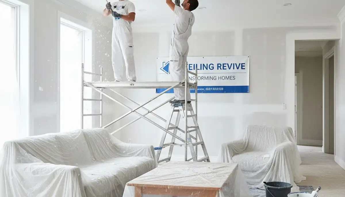 Professional popcorn ceiling removal service in Bradenton, FL for smooth modern ceiling finishes