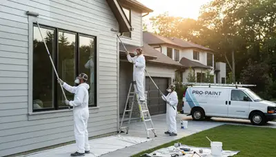 Professional siding painting on coastal home in Bradenton, FL by expert house painters