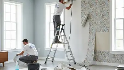 Professional wallpaper removal service in Bradenton, FL for clean wall prep and expert paint readiness